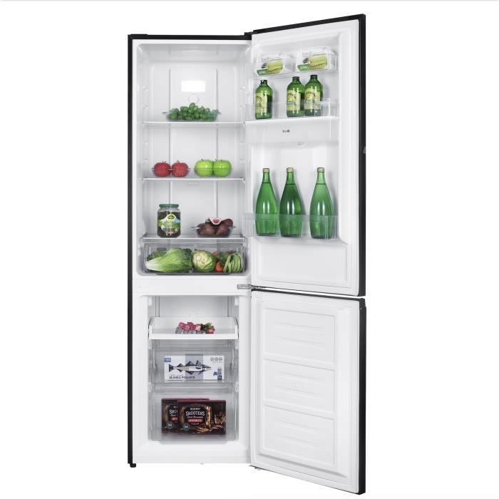 Refrigerador combinado GEDTECH GCB253NFBL com freezer na parte inferior, 253L (182L x 71L) - Dispensador de água - No Frost - Preto