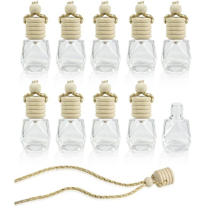 Juego de 10 ambientadores para coche, aromaterapia, difusor de aceites esenciales colgante - Accesorios decorativos