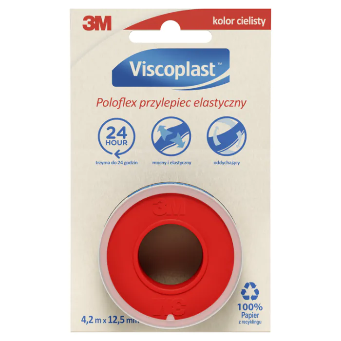 Viscoplast Poloflex, Przylepiec elastyczny, 0,0125x4,2m