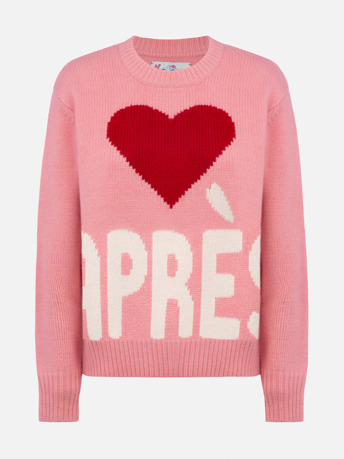 Kyla damestrui in roze Fair Isle-stijl met Apres Ski-jacquardprint