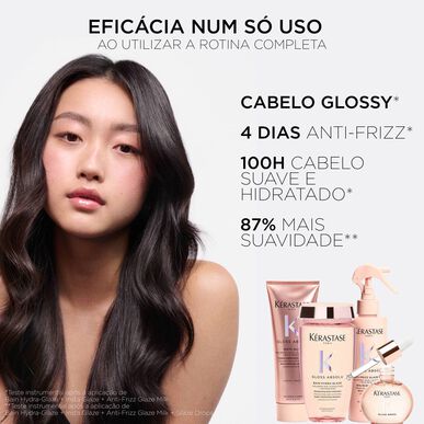 Kérastase Gloss Absolu Bain Hydra-Glaze -shampoo pitkille hiuksille, pörröisyyden vähentämiseksi, 250 ml