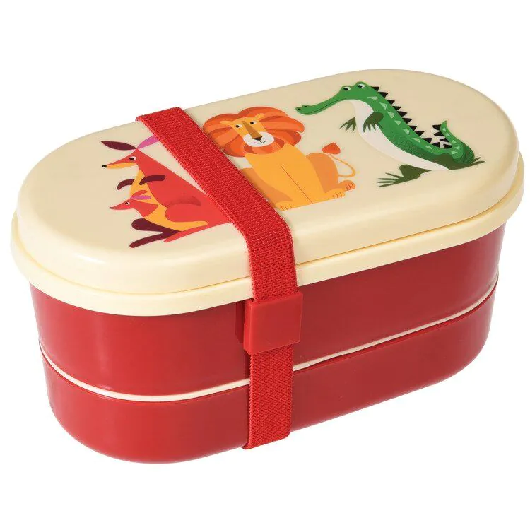 Rex London Lunchbox dla dzieci, Kolorowe Zwierzaki
