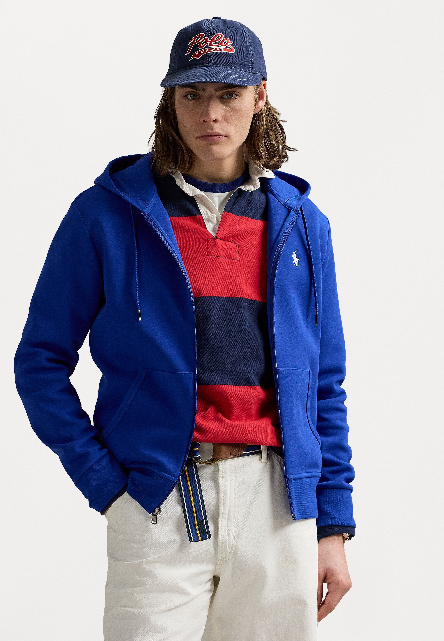 Sweat à capuche zippé Polo Ralph Lauren - Étoile saphir