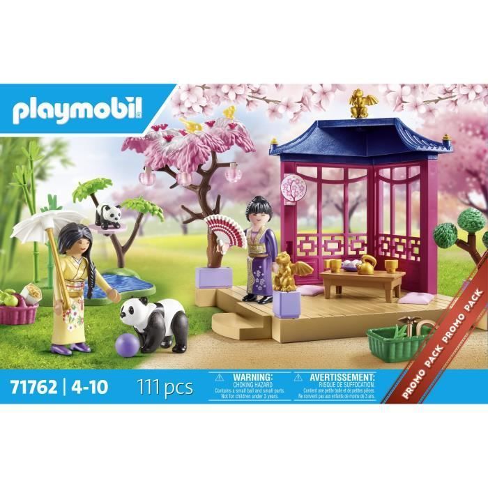 PLAYMOBIL 71762 Asian Garden with two figures and pandas, Promo pack, 111 pieces, Ages 4+