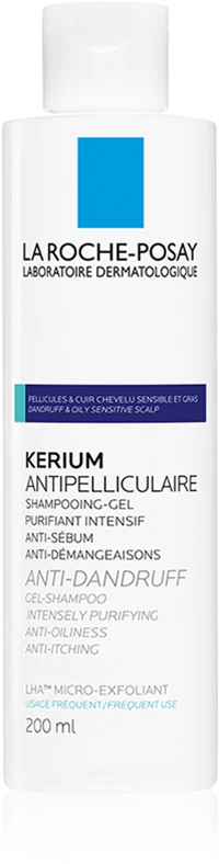 La Roche-Posay Kerium champô esfoliante anticaspa para caspa oleosa