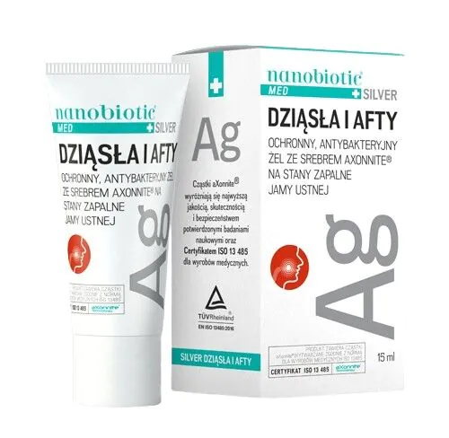 Nanobiotic Med Plus Silver Dziąsła i Afty Żel Do Stosowania Na Dziąsła 15 ml