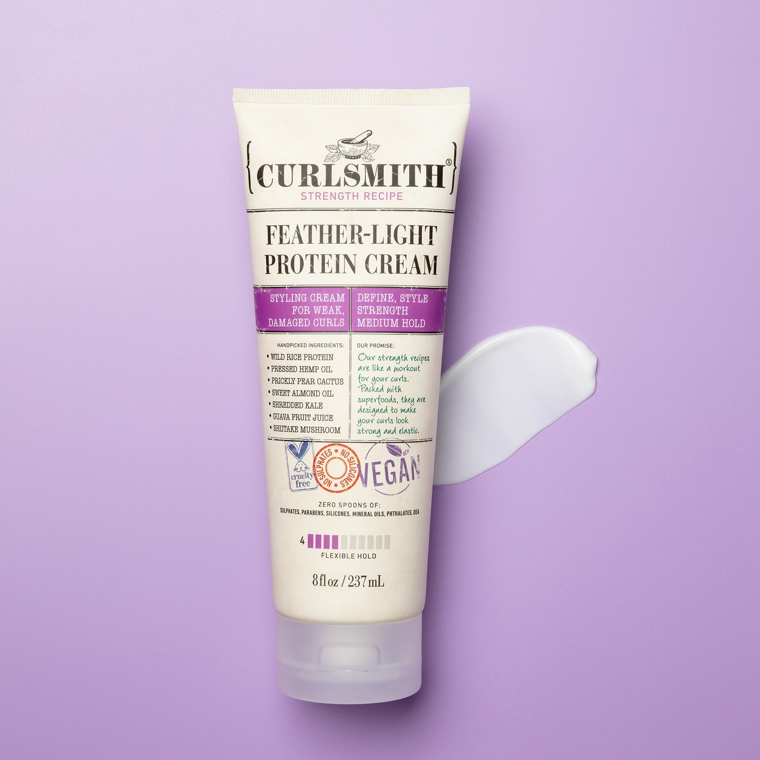 Curlsmith ľahký proteínový krém na vlasy - 237 ml