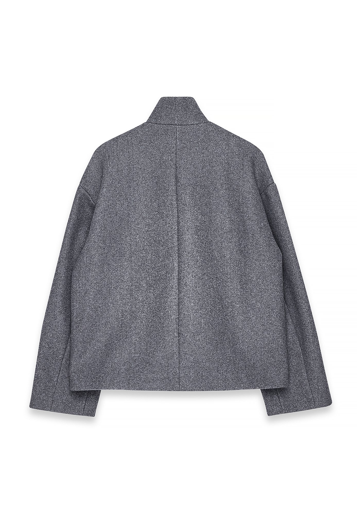 NA-KD COL MONTANT - Veste d'été - gris foncé