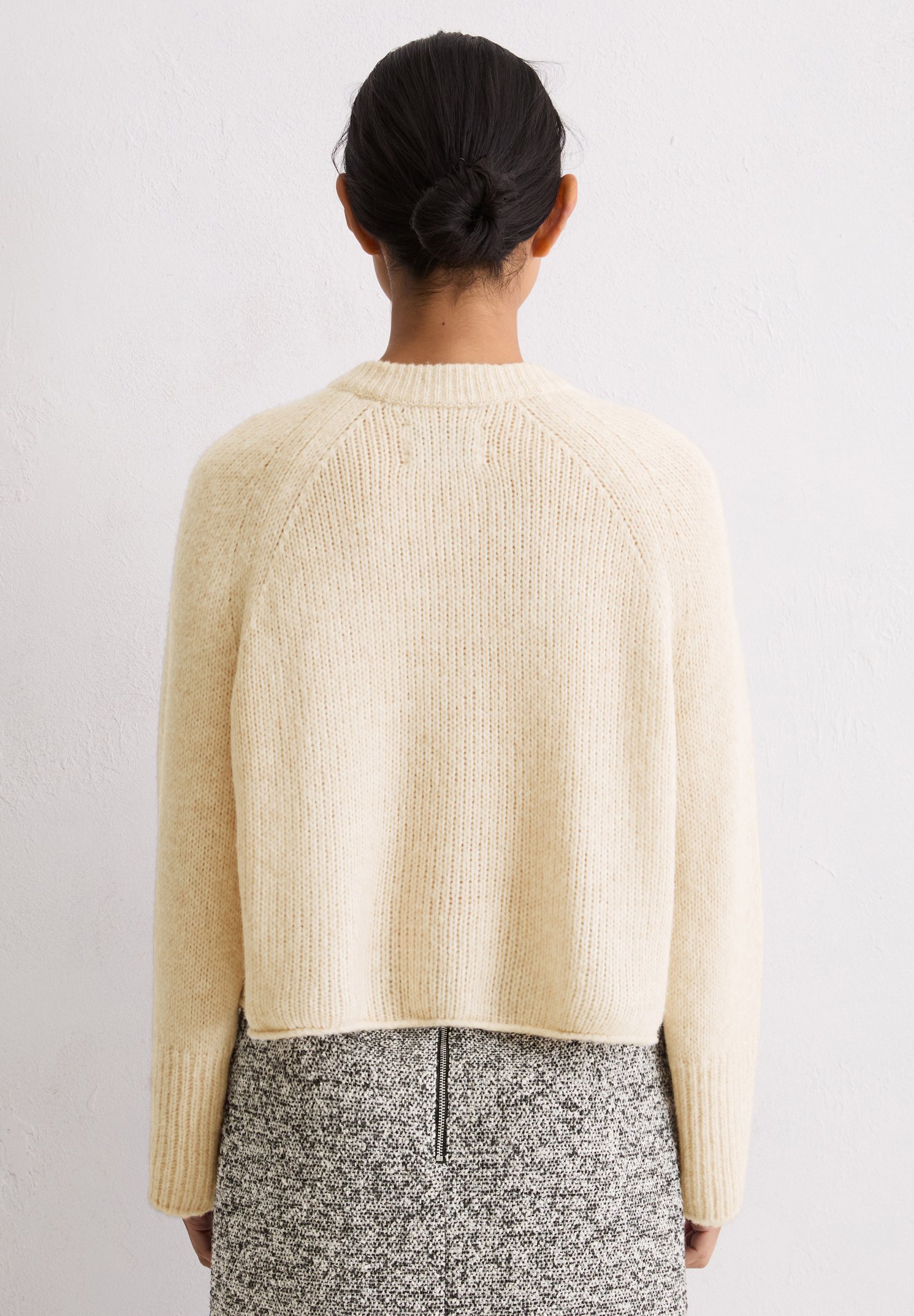 Marc O'Polo LONGSLEEVE ROUNDNECK - Kardigan - přírodní kámen