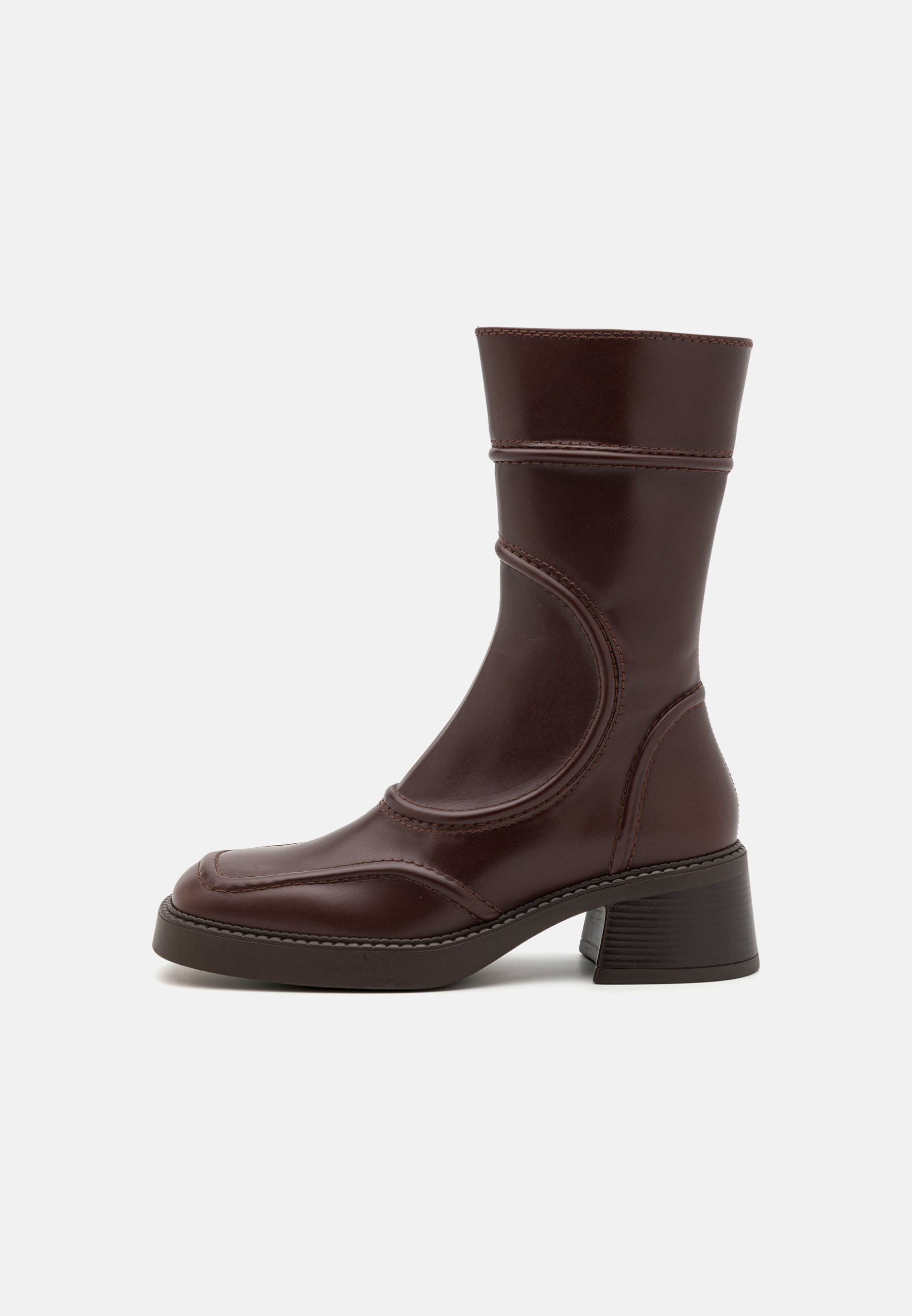 MIST MALENE - Kotníkové boty na platformě - brown