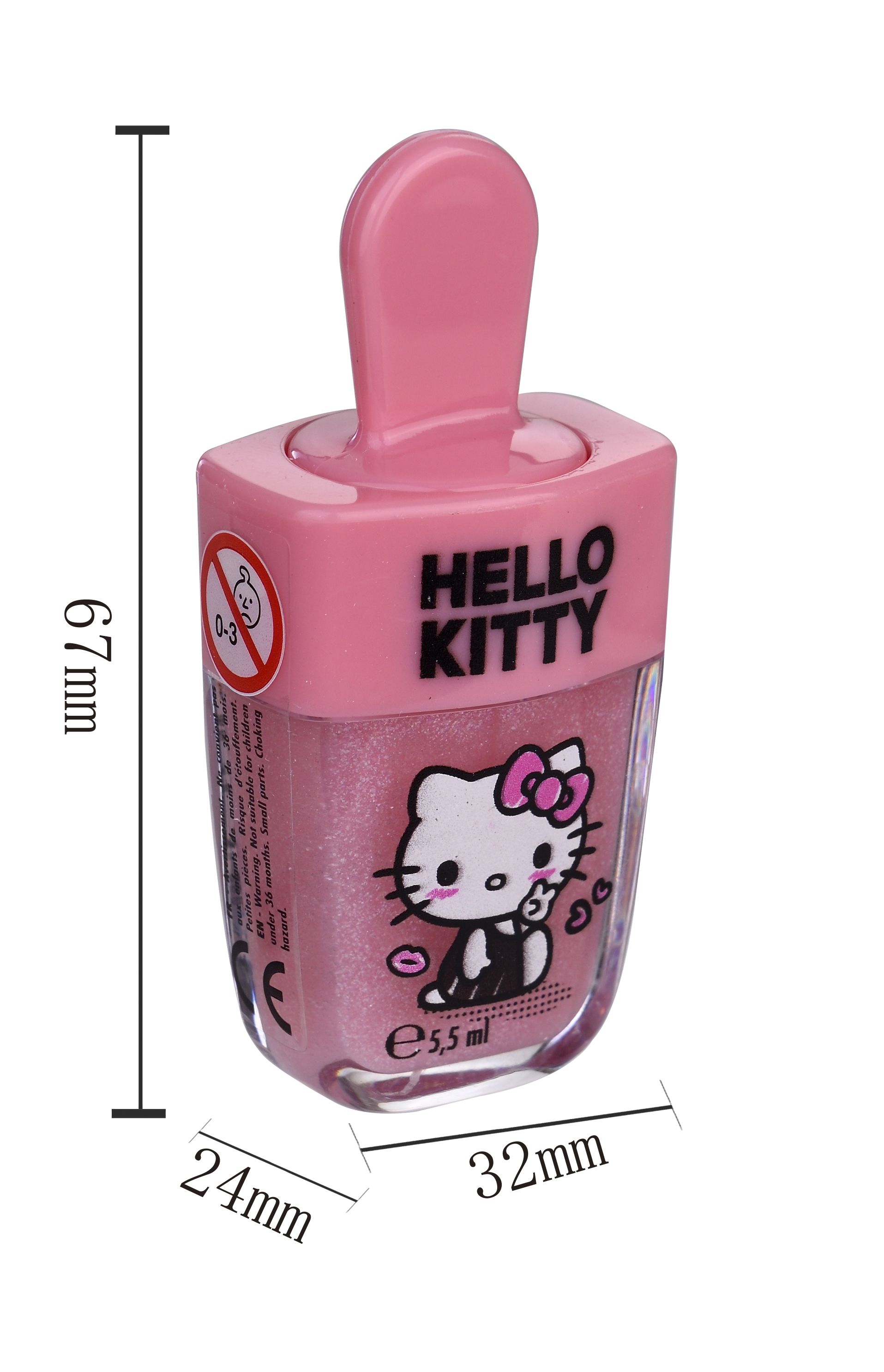 Sjajilo za usne s okusom jagode Hello Kitty Sjajila za usne i sjajila za usne