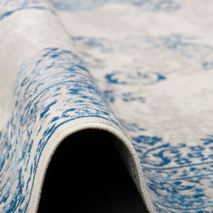 Vloerkleed - PERGAMON - Pop Vintage - 120x170 cm - Crèmeblauw - Hedendaags design