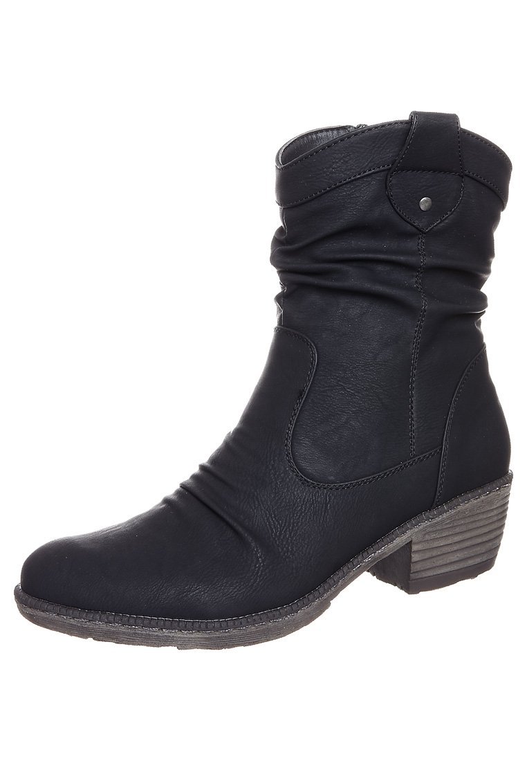Bottines Rieker style cowboy/motard - noires