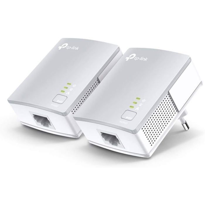 CPL 600 Mbps et Ports Ethernet,Prise CPL Kit de 2,Compatible avec tous les Anciens Modèles et toutes les box internet,Blanc