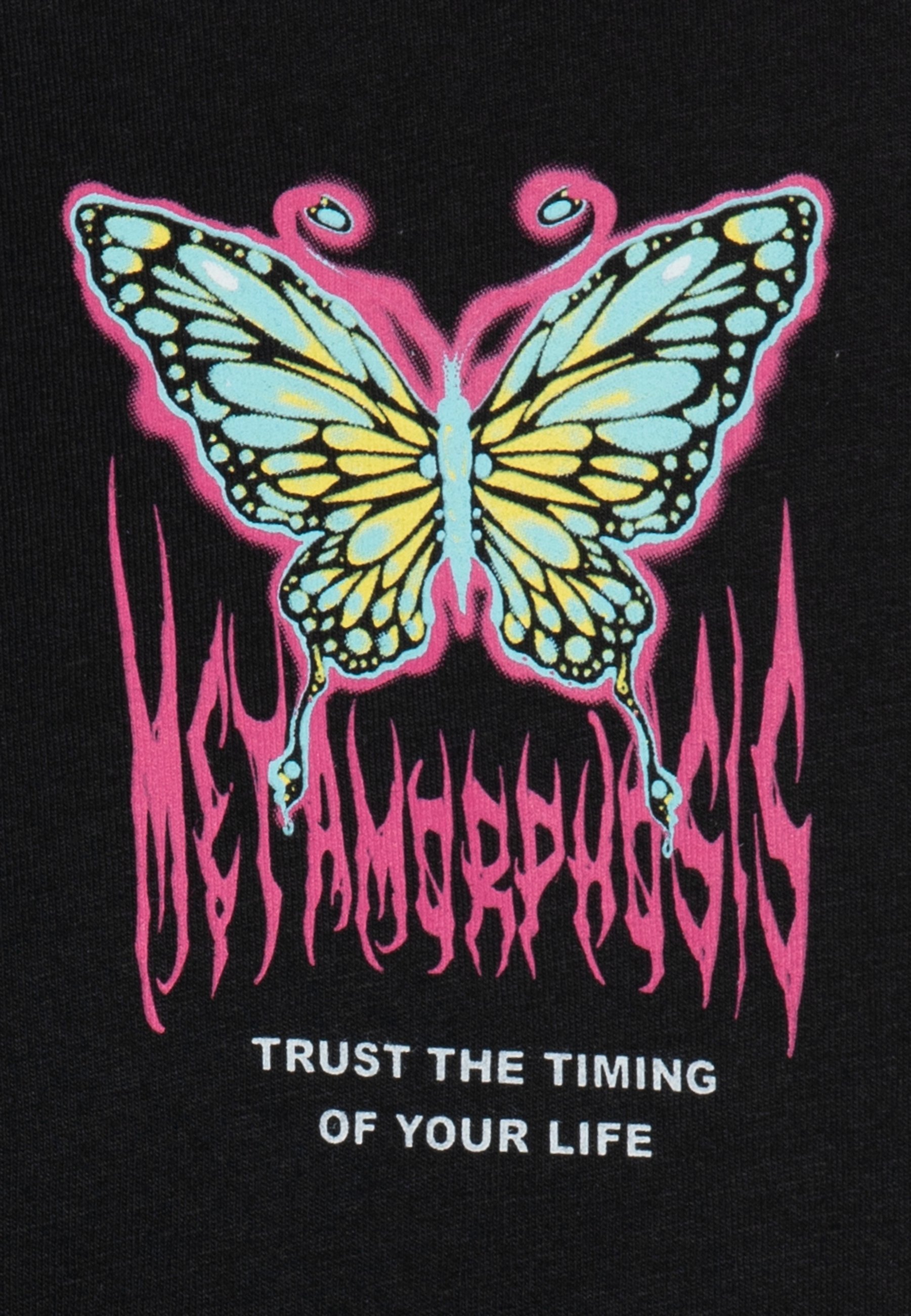 YOURTURN Print-T-Shirt - schwarz