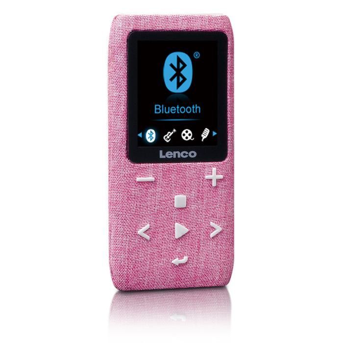 Lettore MP3/MP4 Lenco Xemio-861PK con Bluetooth® e slot per scheda micro SD da 8 GB - Rosa