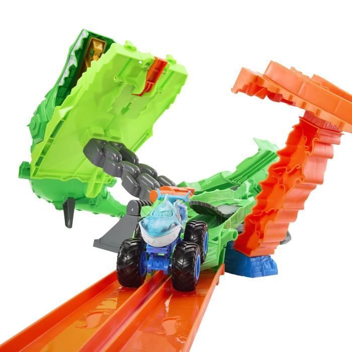 Hot Wheels - Monster Trucks - Coffret Piste Dragon Sharks vs. Dinos - Hot Wheels - JFR06