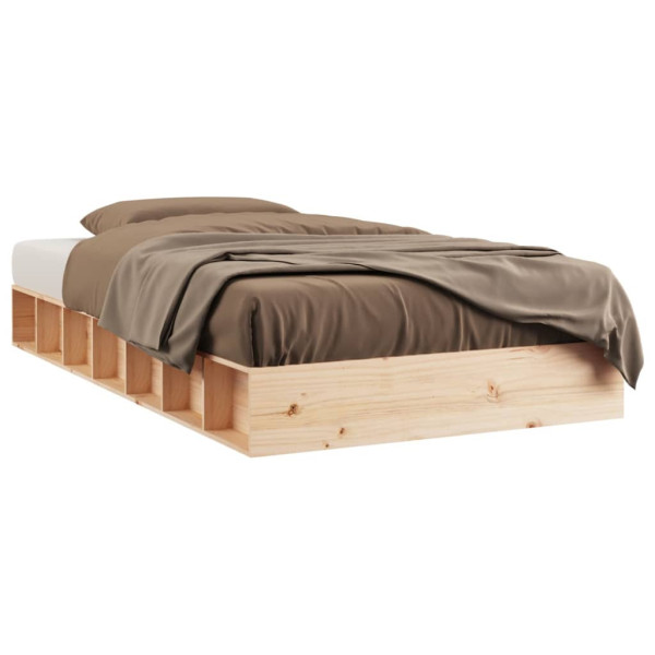 Łóżko Drewniane Rama Łóżka Sofa Brązowe Do Sypialni Pokoju 90x190 cm