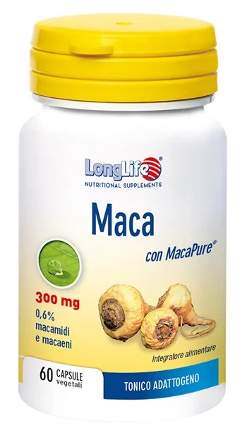 LONG LIFE LongLife Maca Energie-Tonikum Nahrungsergänzungsmittel 60 Kapseln Körperliches und geistiges Wohlbefinden