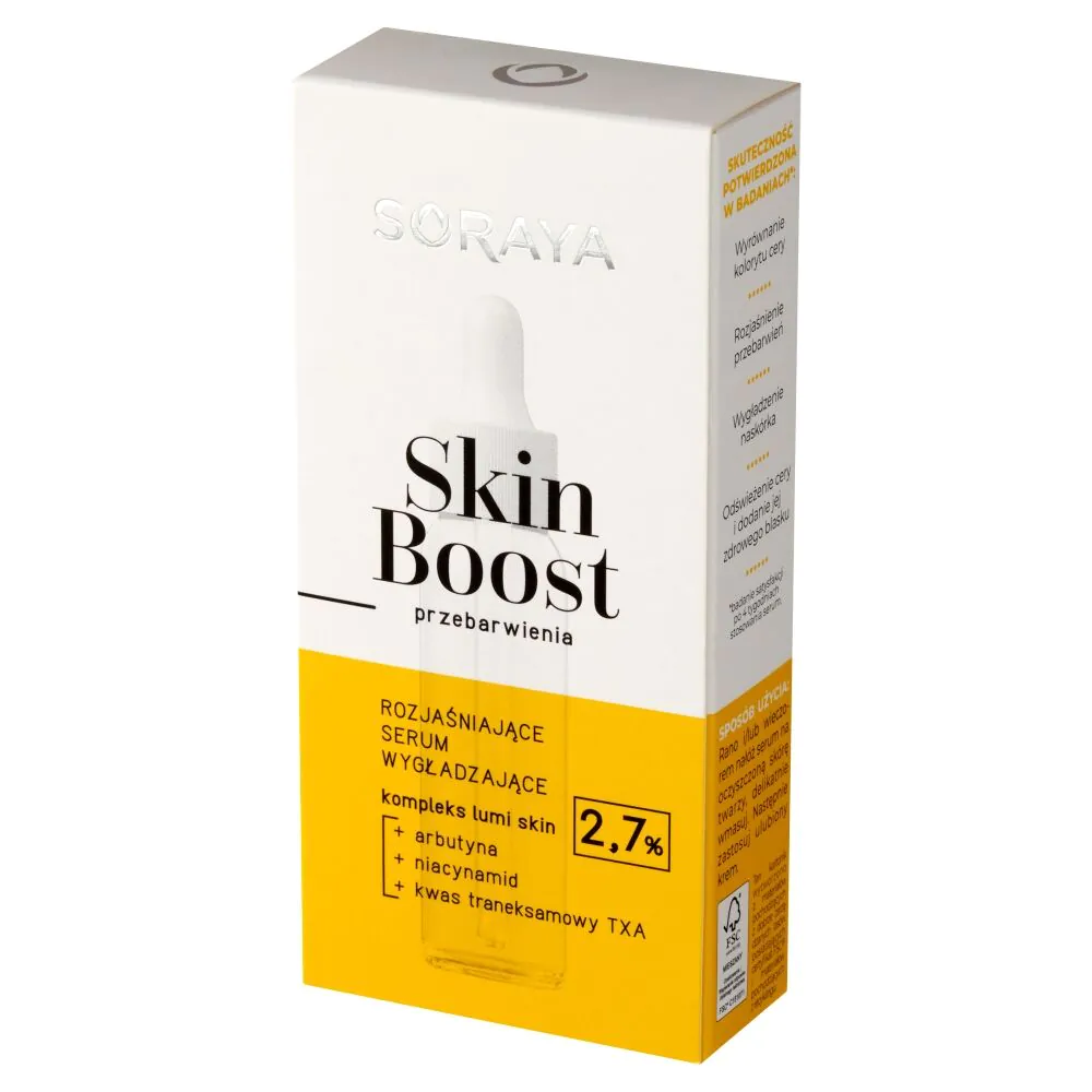 Soraya Skin Boost Rozjaśniające serum wygładzające