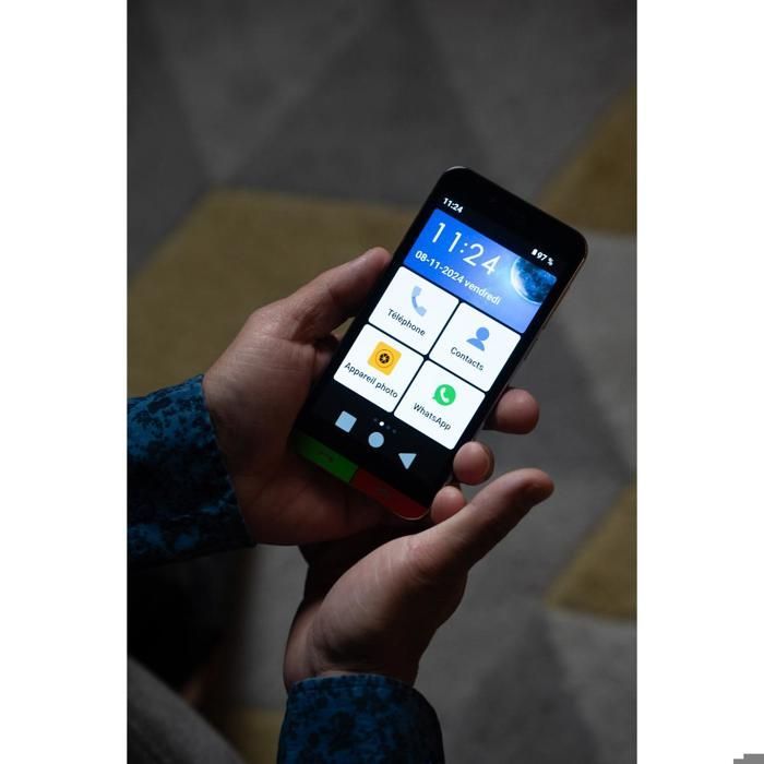 Smartphone pour sénior 4G SX1 - Noir - Binom