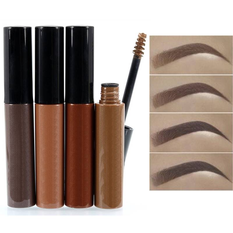 Kit de maquillage pour sourcils : gel pour sourcils noir café, brun, teinture waterproof, mascara, cosmétiques pour femmes, Sobrancelha