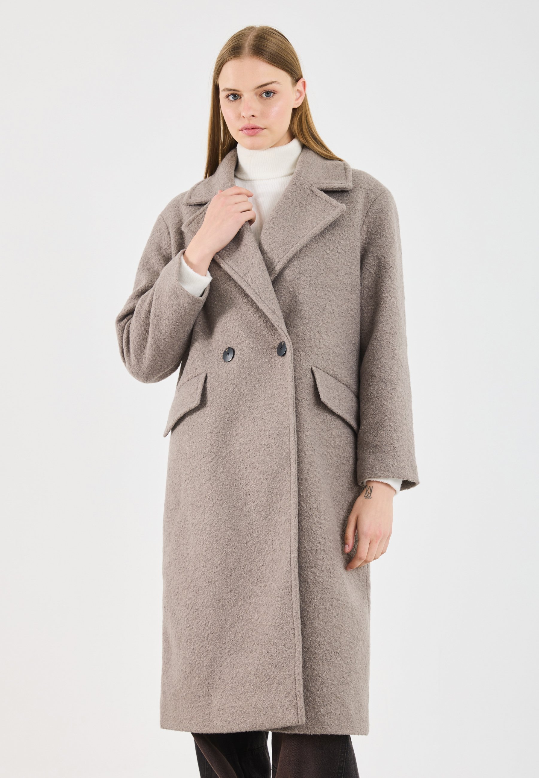 Even&Odd Classic coat - taupe