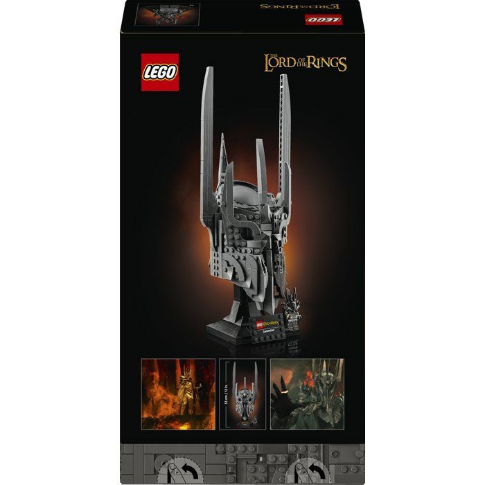 LEGO Icons 11373 Le Seigneur des Anneaux : le Casque de Sauron - Set pour Adulte - Cadeau