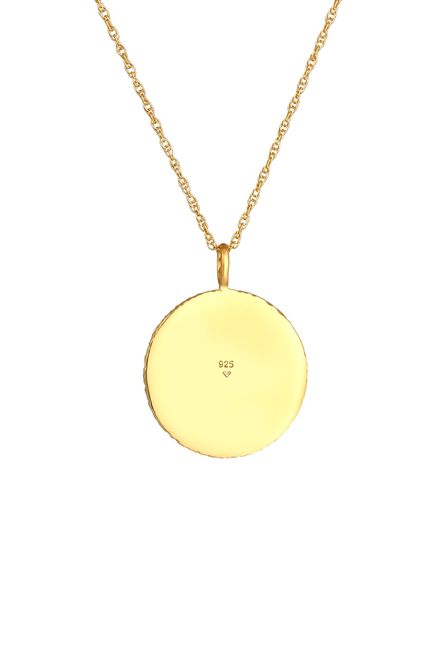 Elli Pendentif pour dames en 925/1000 argent massif et plaqué or