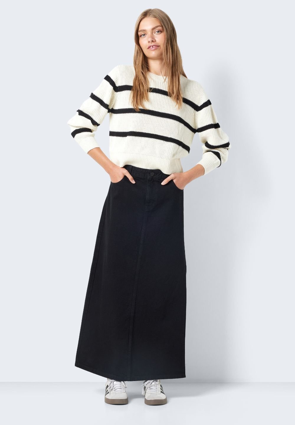 Noisy May NMMAYSA O NECK - Jumper - eggnog