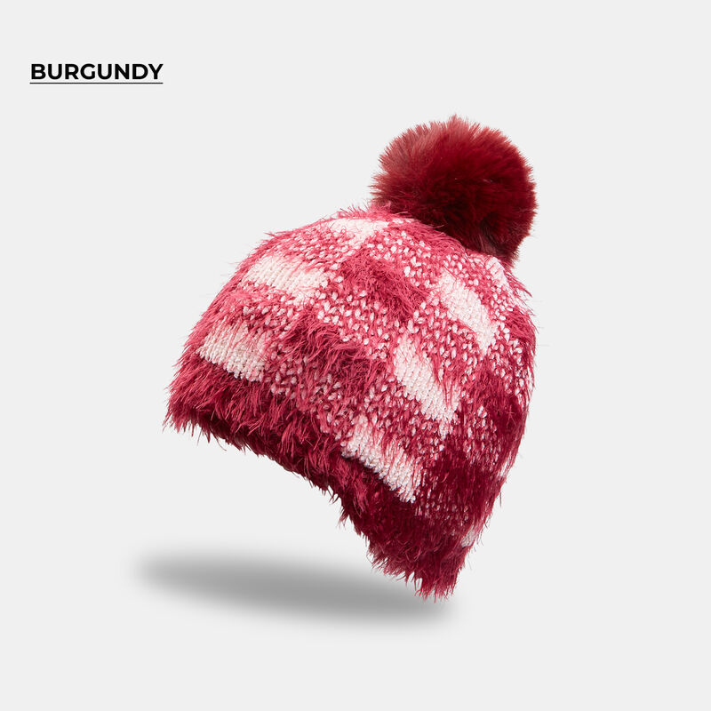 Cappello con dettagli i lurex och pom pom