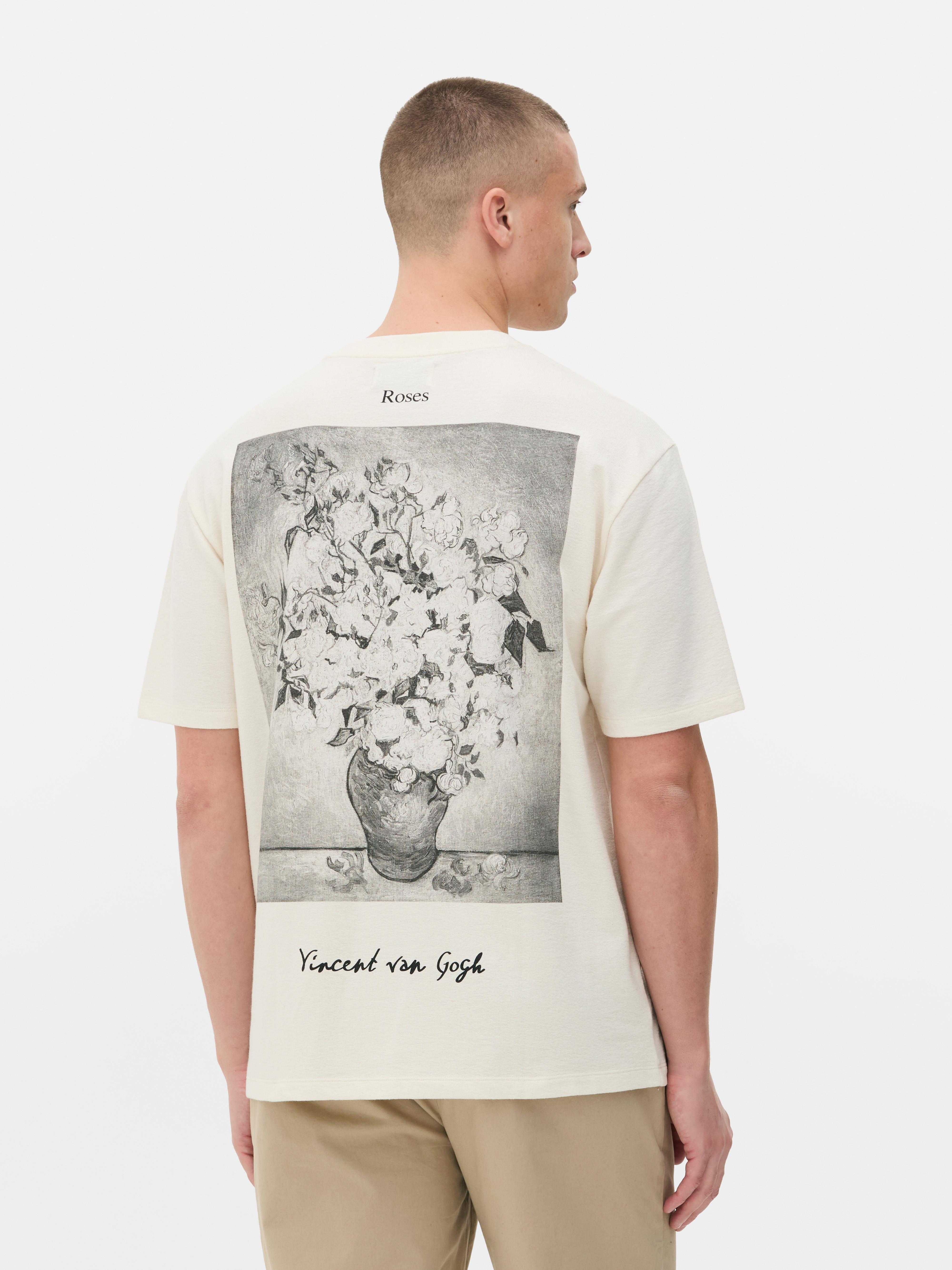 Vincent van Gogh Roses póló Dobd fel az öltözéked ezzel a művészi, rövid ujjú pólóval