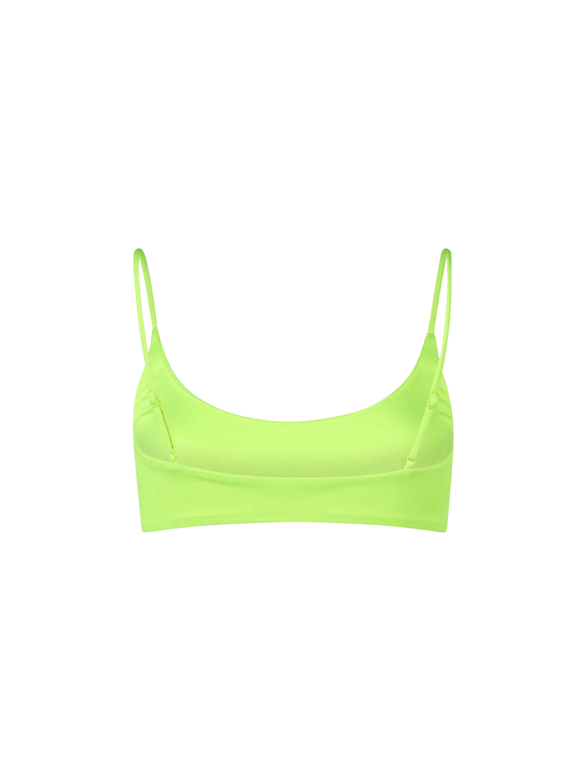 Top tipo bralette amarillo neón de Judy