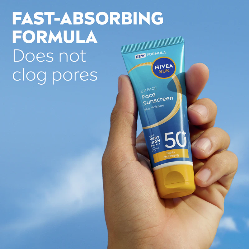 Protetor solar facial NIVEA SUN UV FACE FPS 50+