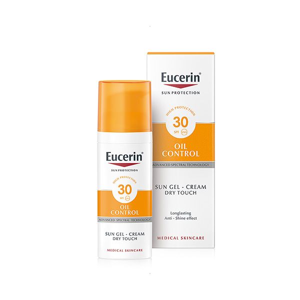 Saules sejas eļļas kontroles sausas pieskāriena želejveida krēms ar SPF 30 Saules aizsardzības aptieka