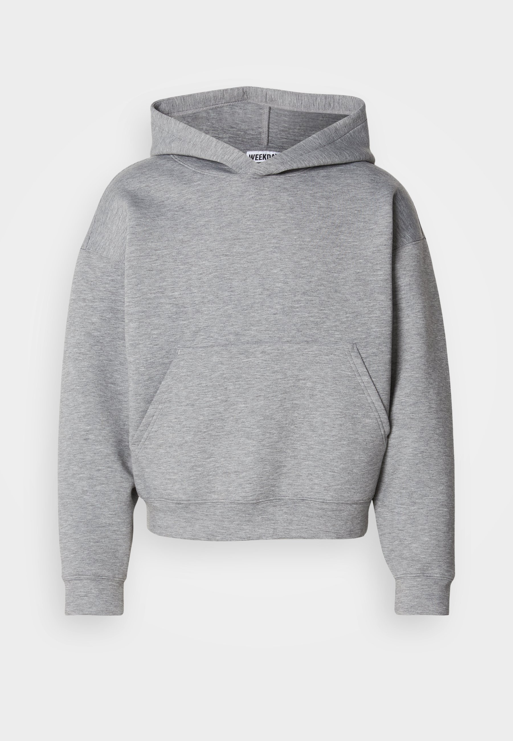 Weekday SIMON HOODIE - Bluza z kapturem - szary melanż
