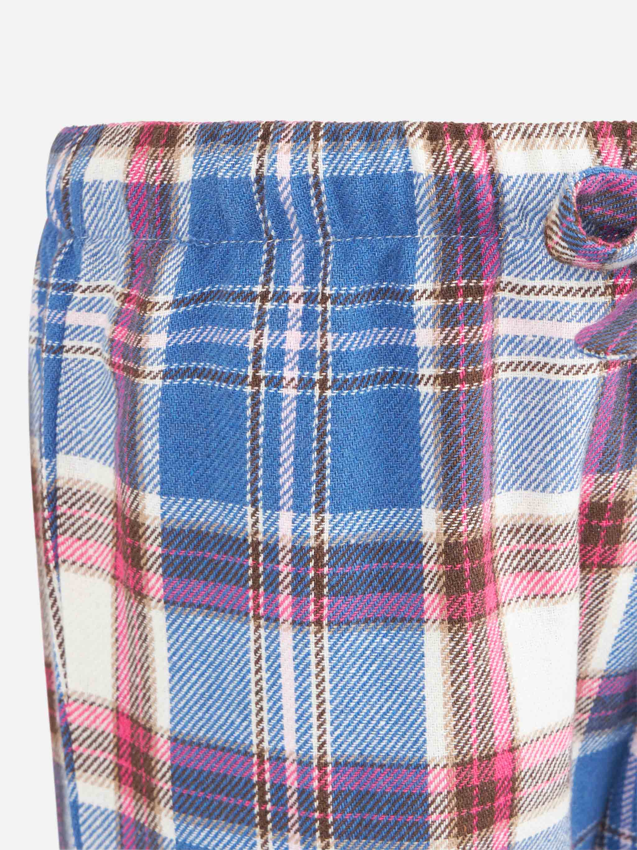 Pyjamasbukser med tartanprint til piger