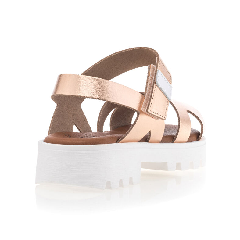 Sandalias amarillas para niña / Zapatos de punta abierta