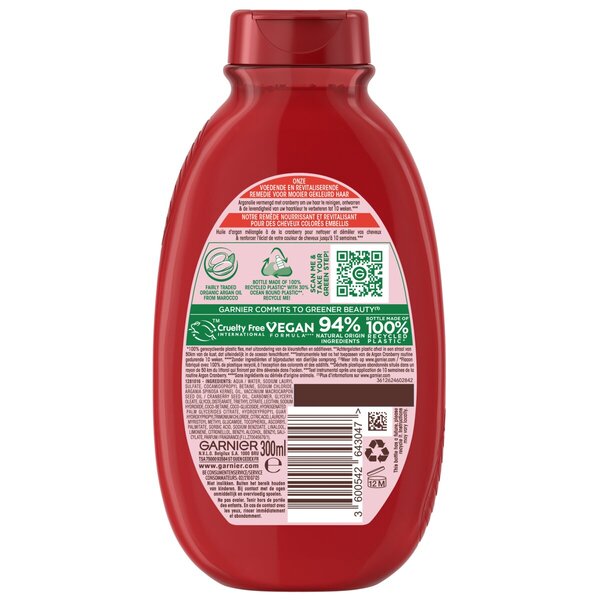 Garnier Ultra Doux - Șampon - Ulei de Argan și Merișor - Păr Vopsit sau Măsline<br>300ml