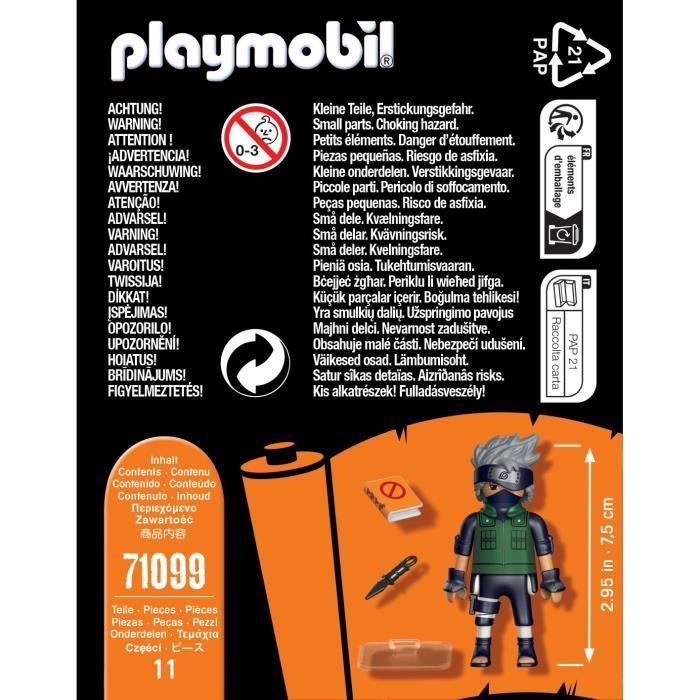 PLAYMOBIL - 71099 - Kakashi - Naruto Shippuden - 8 stuks - Meerkleurig - Gemengd