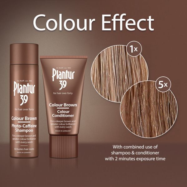 Champú y acondicionador Plantur 39 color marrón con fitocafeína