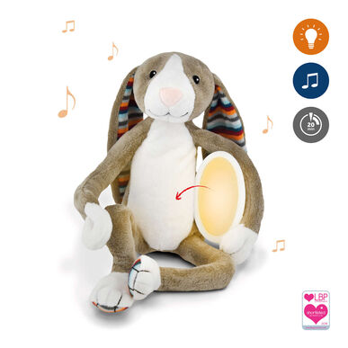 Zazu Nightlight Soothing Melodies Bo The Bunny Peluche com Som e Luz Coelho 1 un 1 un