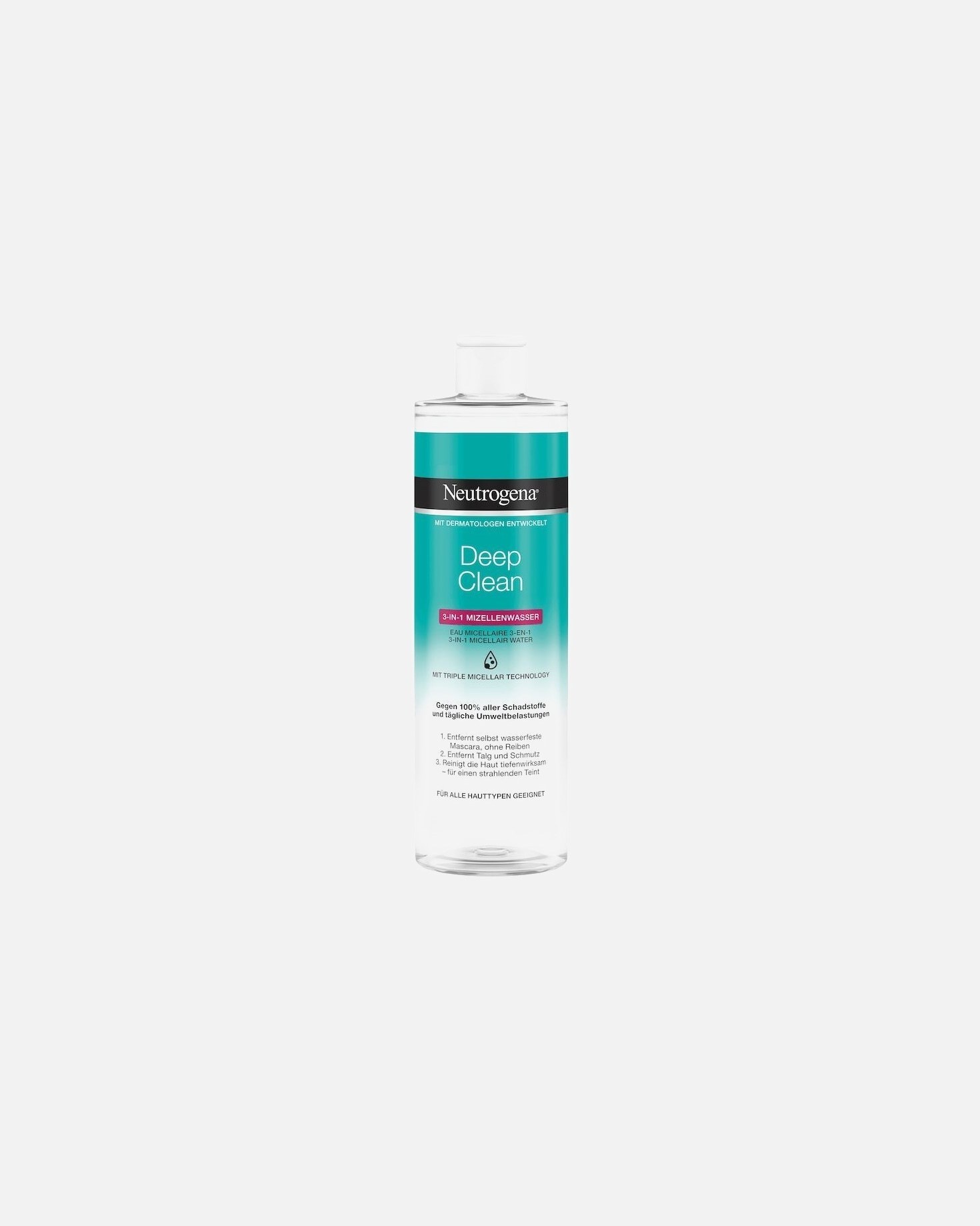 „Neutrogena“ micelinis vanduo giliai valomiesiems plaukams, 400 ml