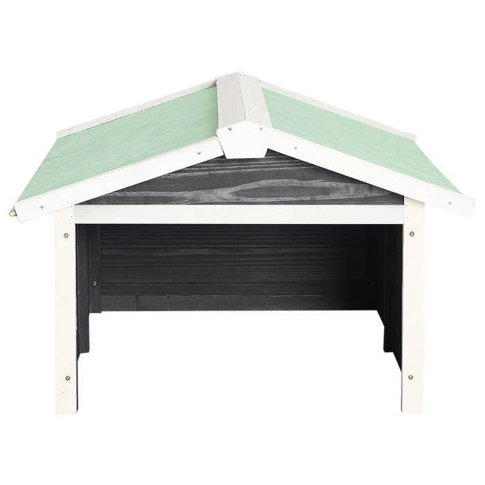 SARAZYJ® Garage per tosaerba 72x87x50cm Grigio e Bianco Abete Hot29400534