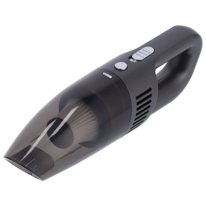 120W Portable Car Vacuum Cleaner, Handheld Vacuum, Wet and Dry, USB Charger, with 5 Connectors, Silver