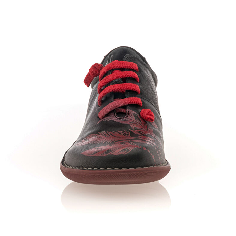 Zapatos de mujer negros con cordones / Zapatos Derby