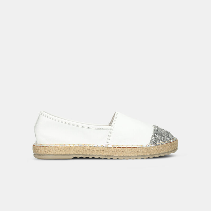 Dames leren espadrilles