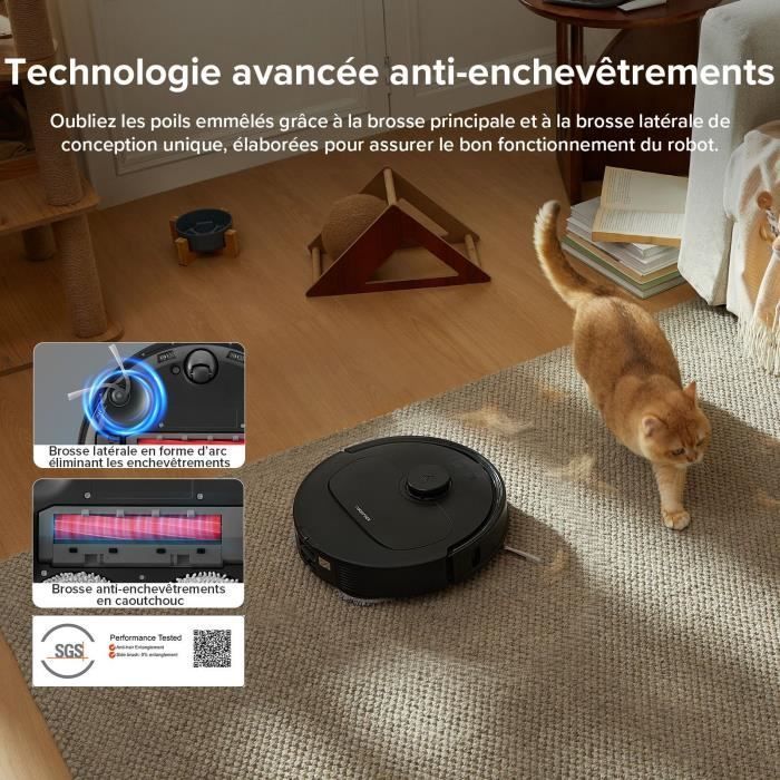 ROBOROCK QR 598 - Robotstofzuiger en dweilrobot - 8000 Pa - Multifunctioneel dockingstation - Anti-klitfunctie