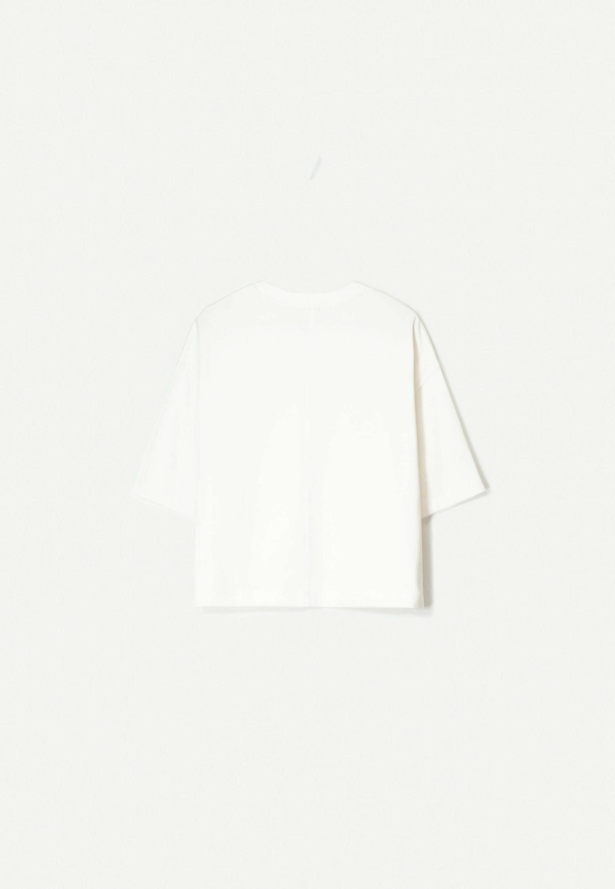 Bershka HEAVY BOXY FIT T-shirt met korte mouwen - Basic T-shirt - wit