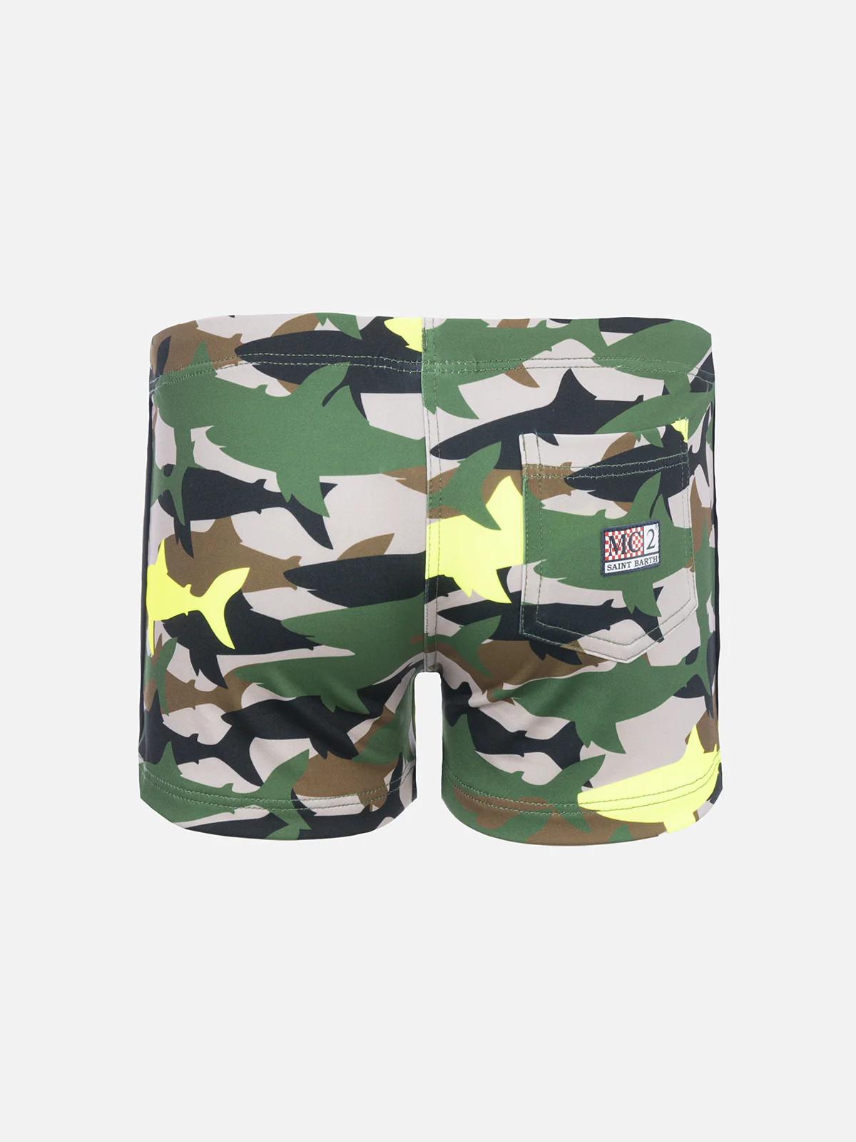 Maillot de bain garçon en lycra avec imprimé requin camouflage